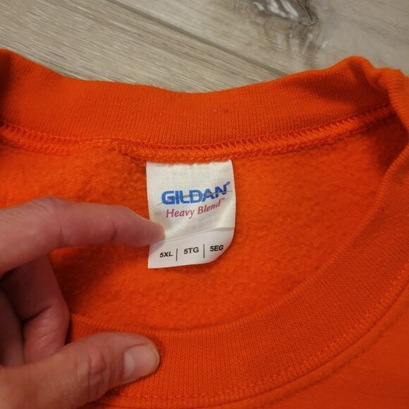 Mens Bakersfield Condors Orange Long Sleeve Sweatshirt Sz 5XL - Picture 3 of 4